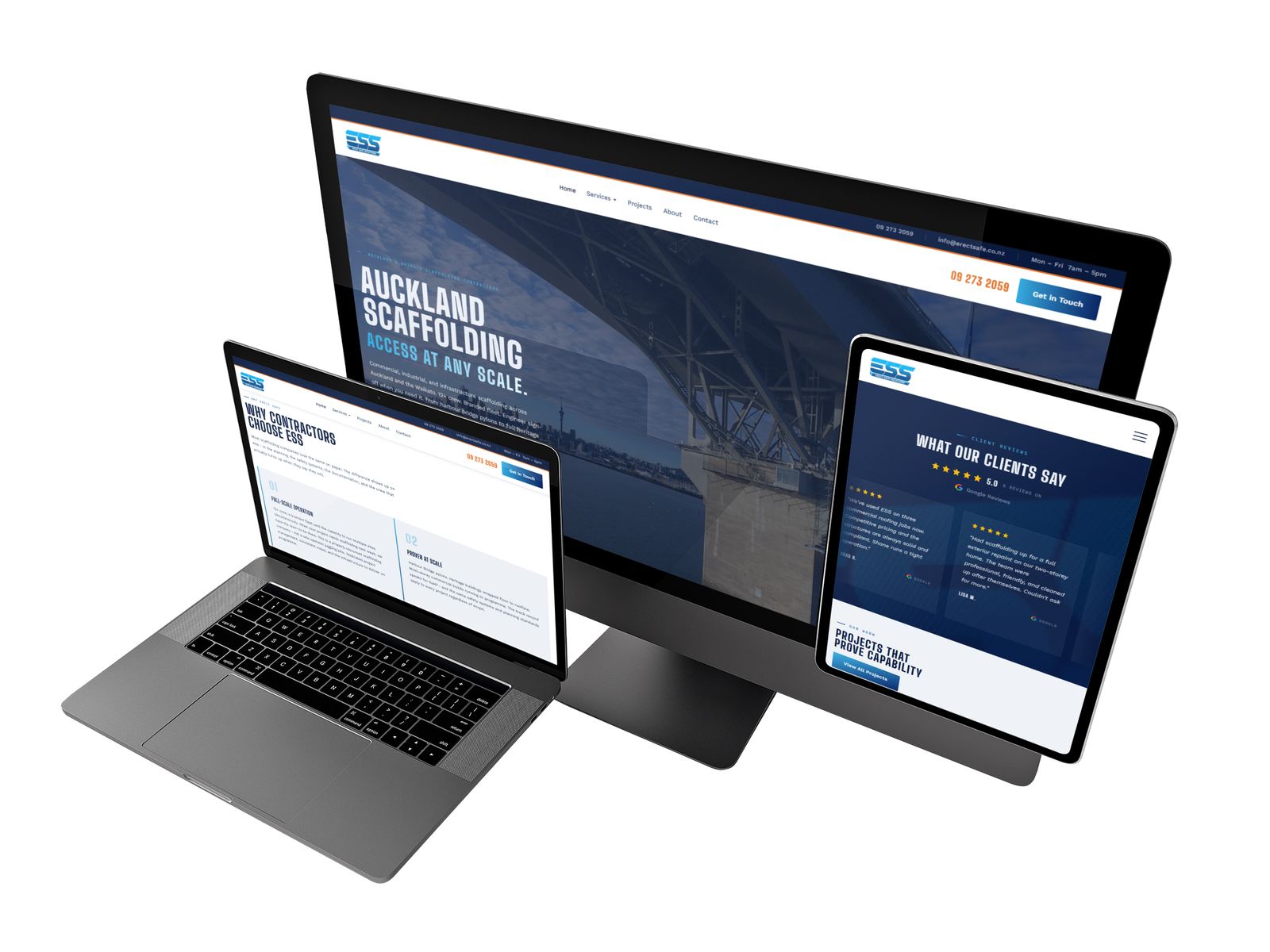 Tradie website built by Buildify - Erect Safe Scaffolding
